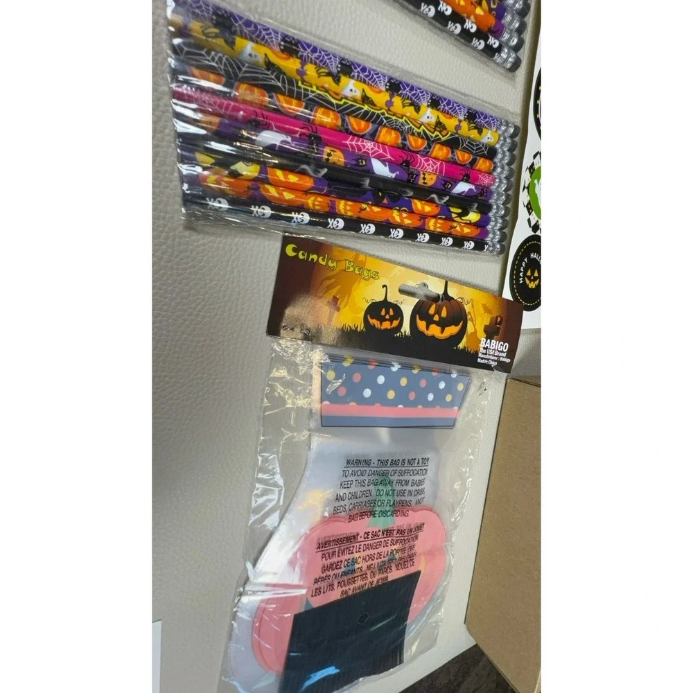110PCS Halloween Party Favors Supplies Decorations - Trick or Treat Goodies Bag
